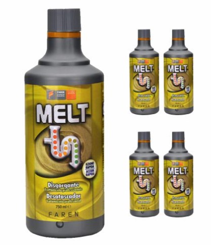 DISGORGANTE IDRAULICO MELT PER USO PROFESSIONALE 750 ML - immagine 2