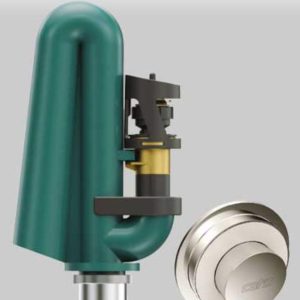 BATTERIA CATIS ECOSTOP CON PULSANTE CROMATO